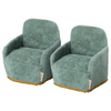 Teal Plush Chair 2 Pack
