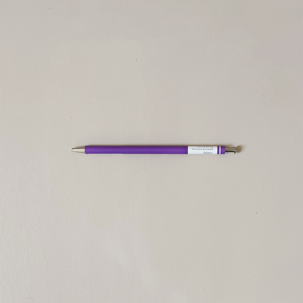 Colors Gel Pen Dark Purple