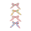Floral Bow Hair Clips