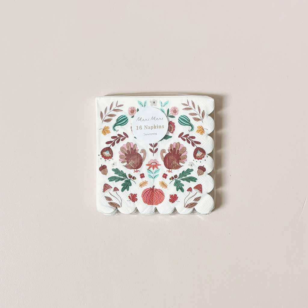 Folk Fall Paper Napkins