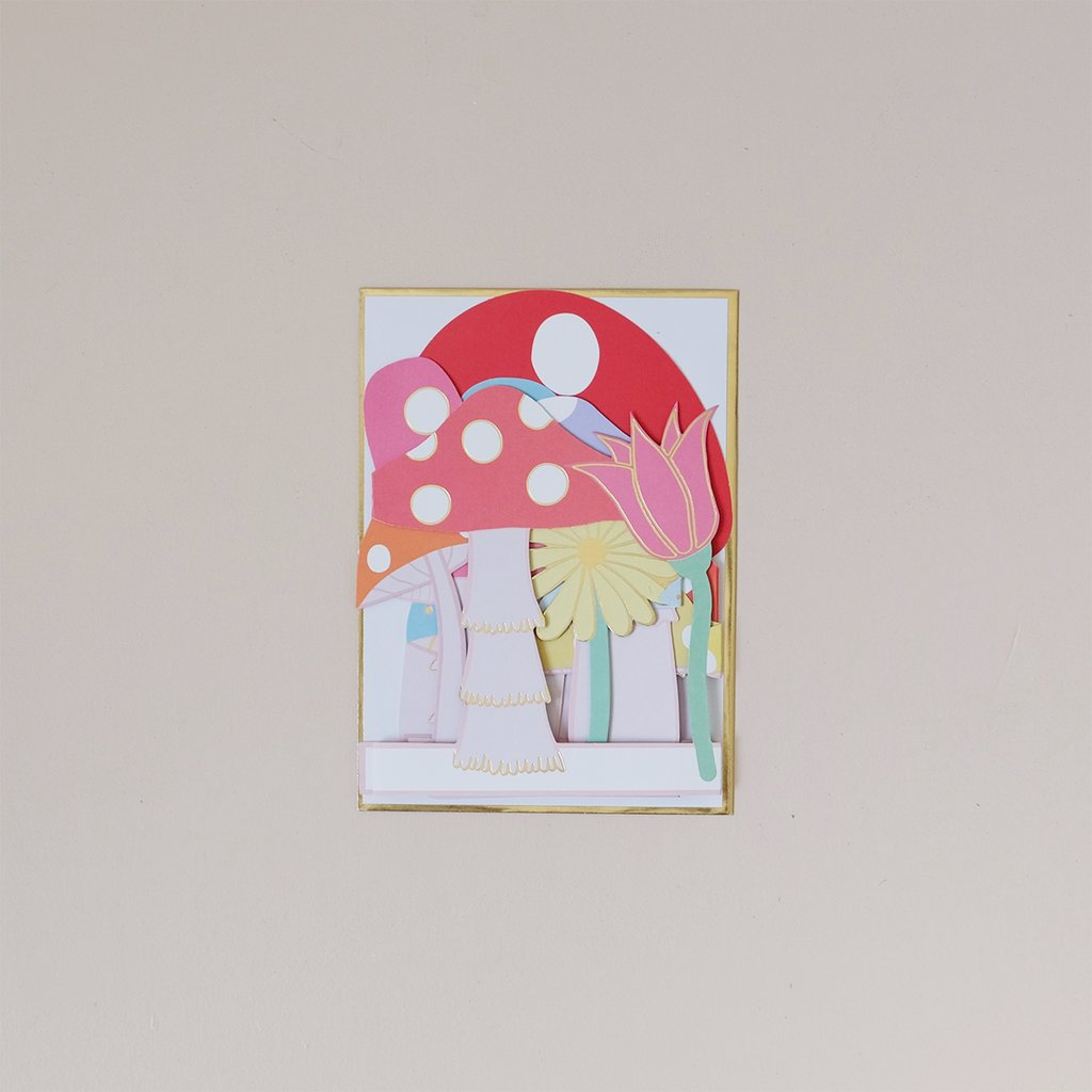 Mushroom Concertina Note Card