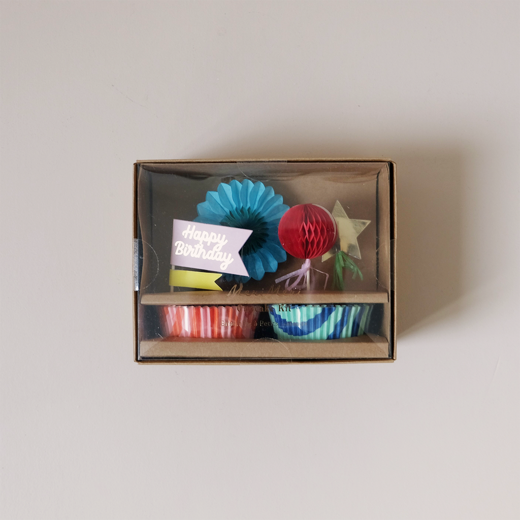 Stripe Party Cupcake Kit
