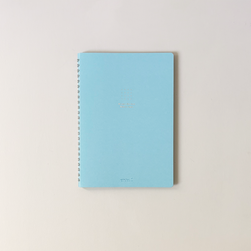Soft Color Notebook Dot Grid Blue