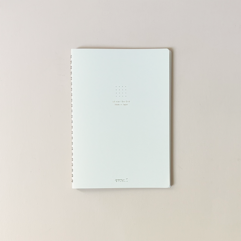 Soft Color Notebook Dot Grid White