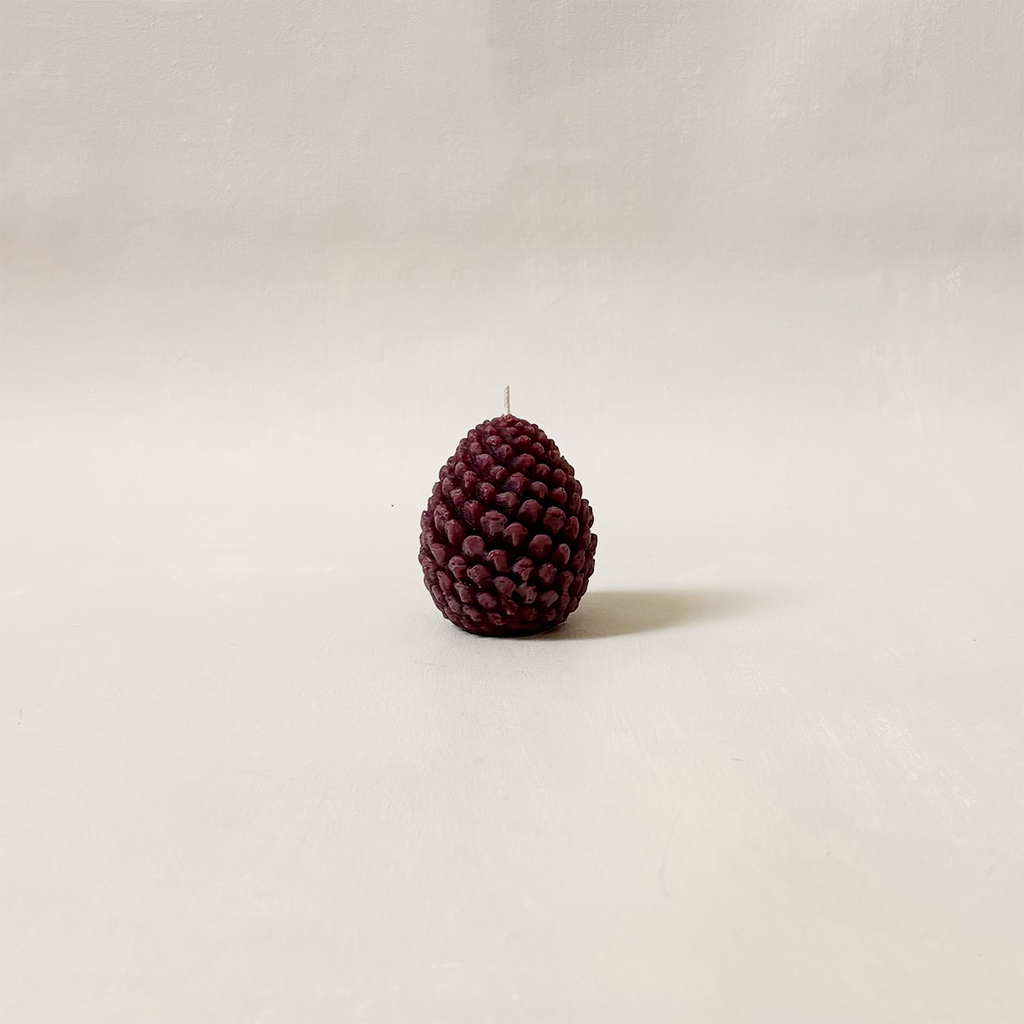 Beeswax Pine Cone Candle Small