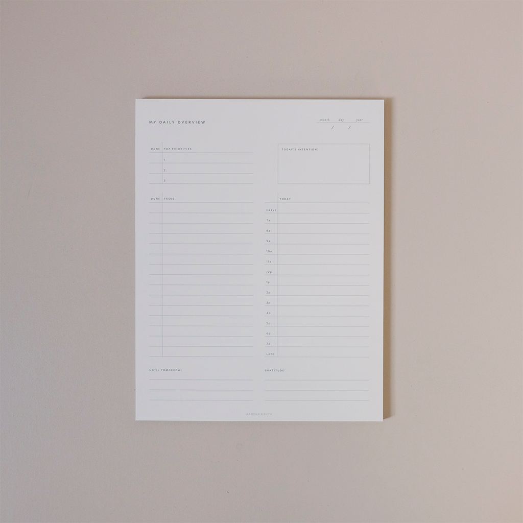 Daily Overview Notepad