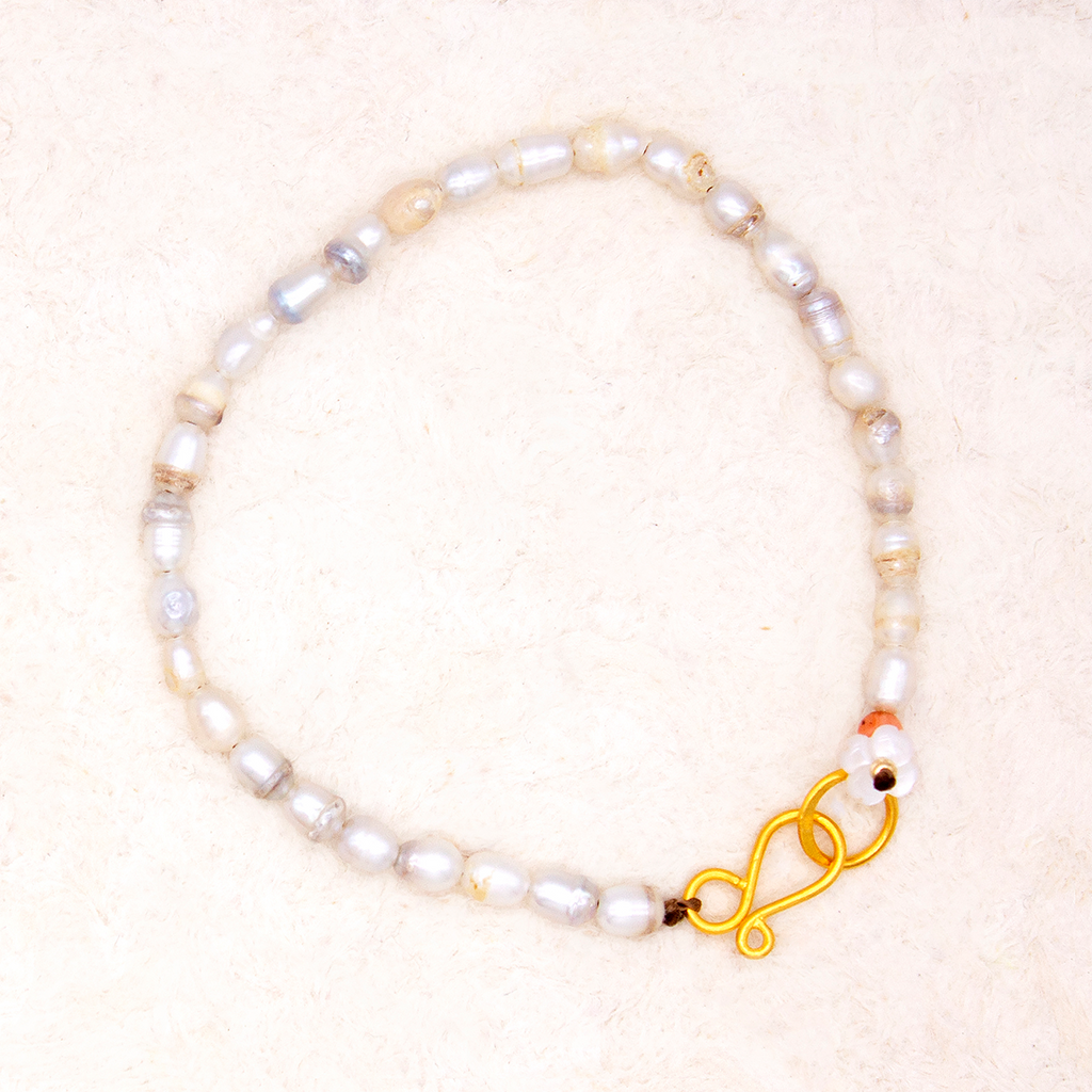 Antique Rice Pearl Bracelet