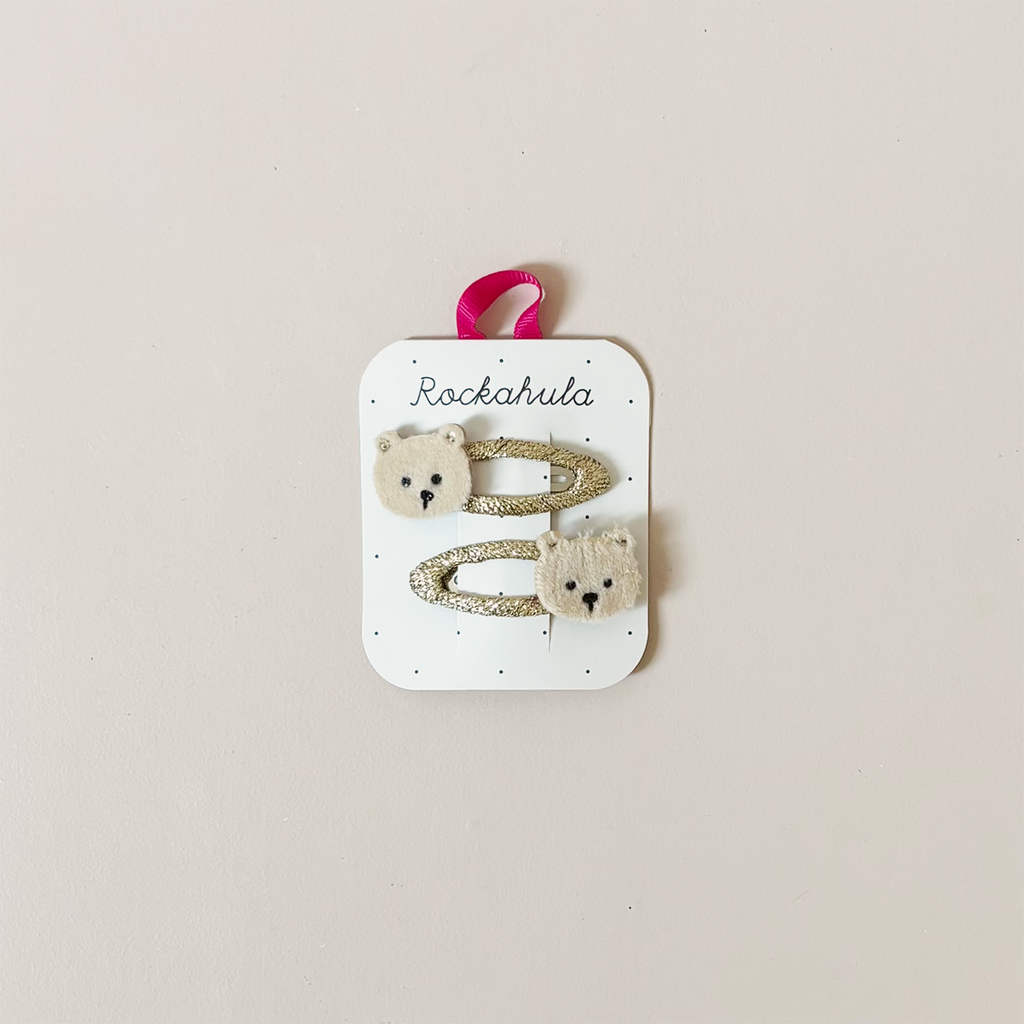 Teddy Bear Hair Clips