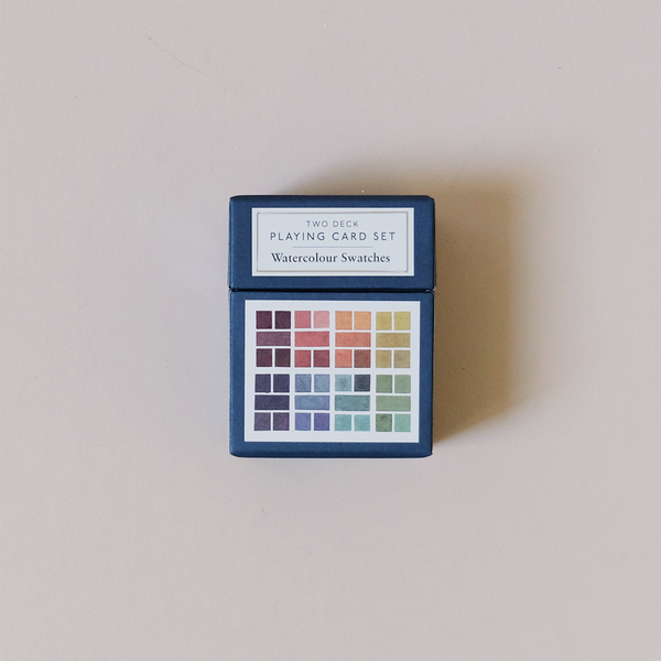 Watercolor Swatches Deck of Cards Set