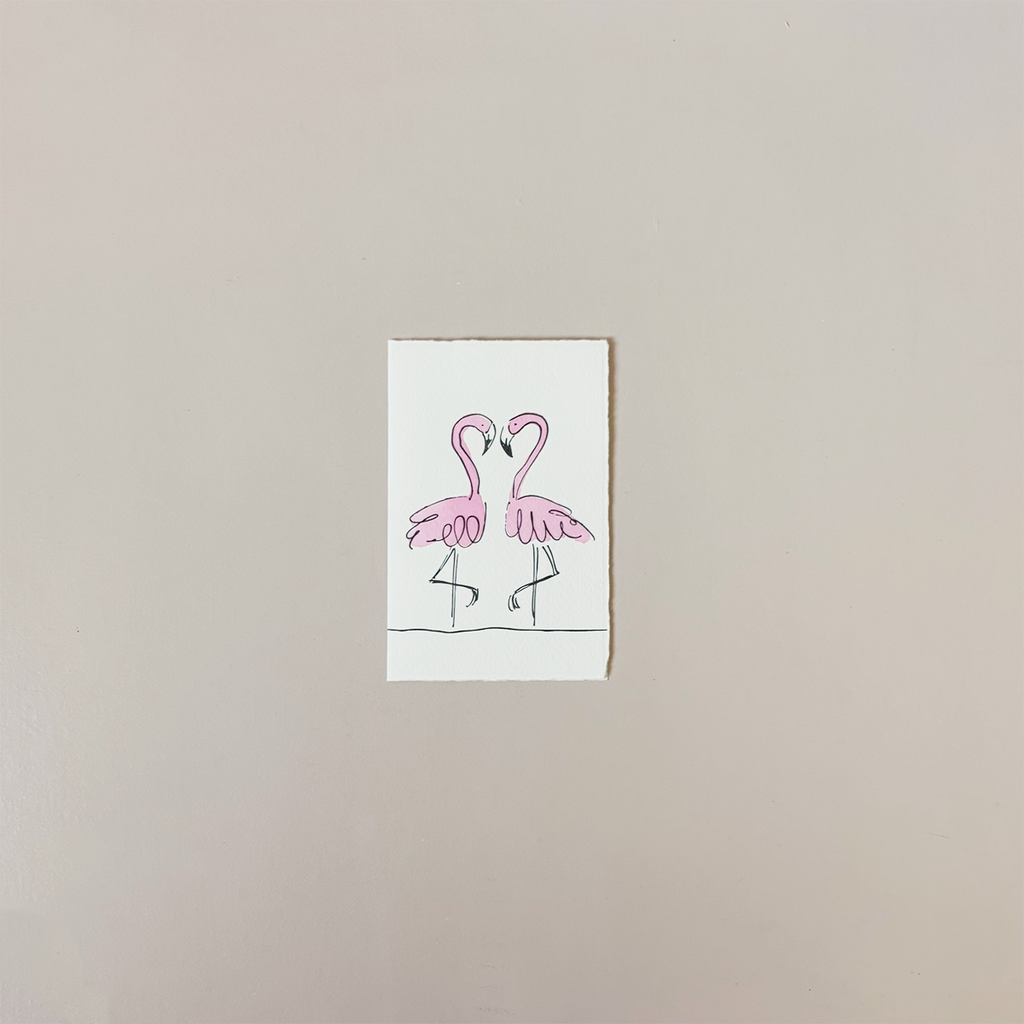 Flamingos Note Card