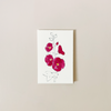 Hollyhock Dark Red Note Card
