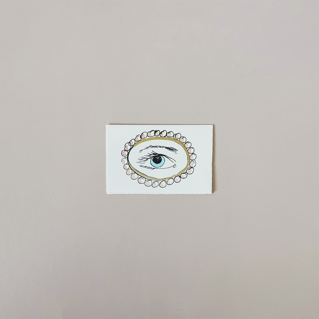 Lover's Eye Blue Note Card