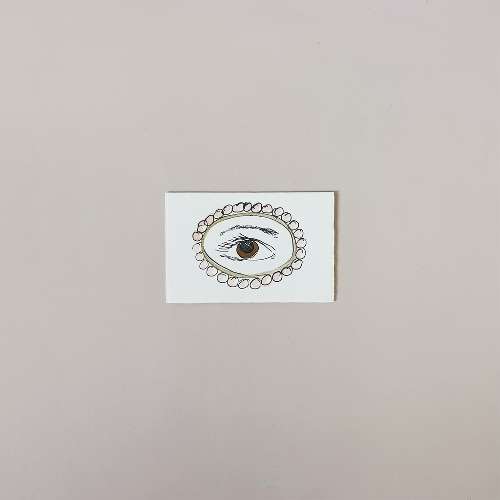 Lover's Eye Brown Note Card