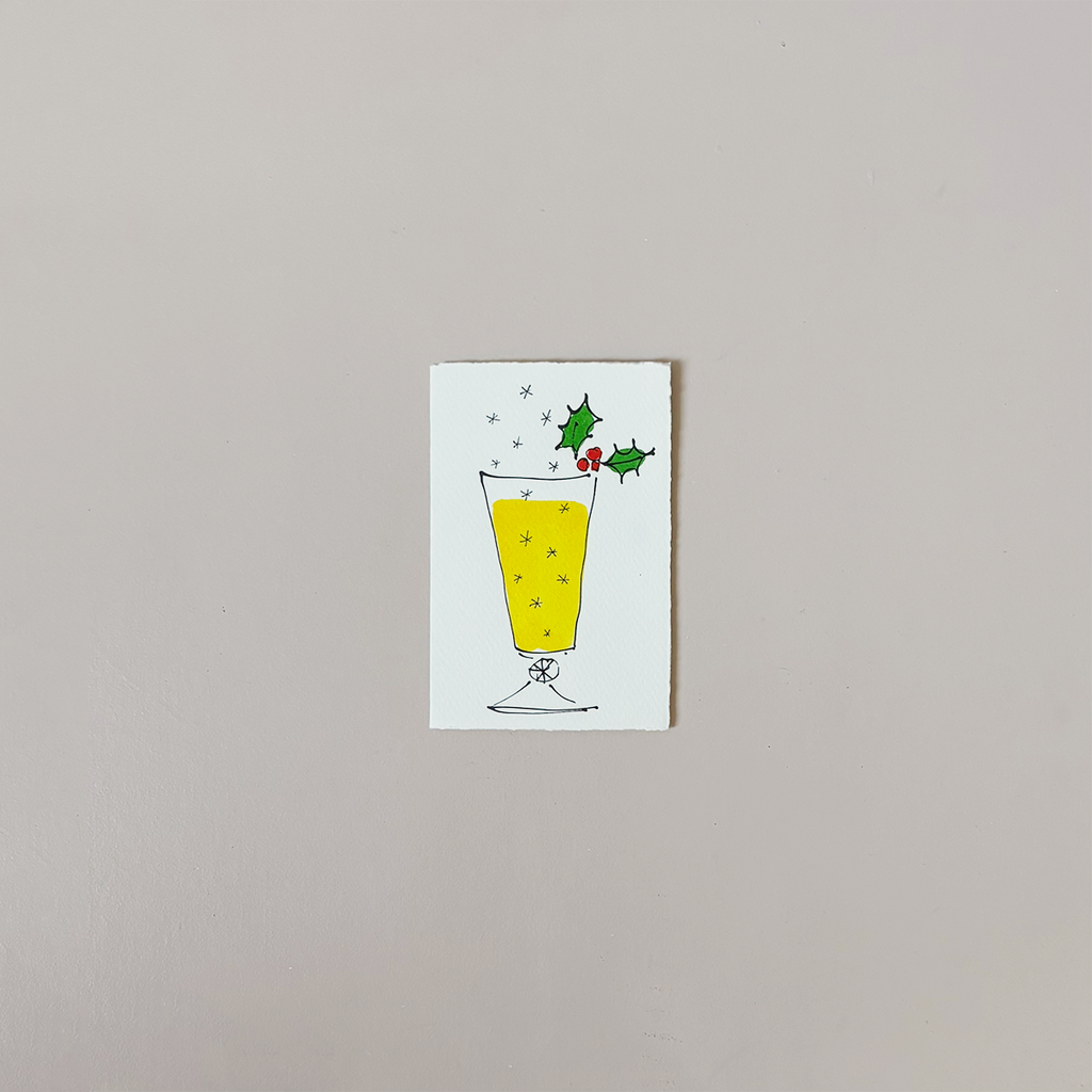 Stars Christmas Cocktail Note Card