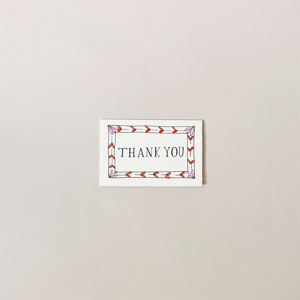 Thank You Border Note Card