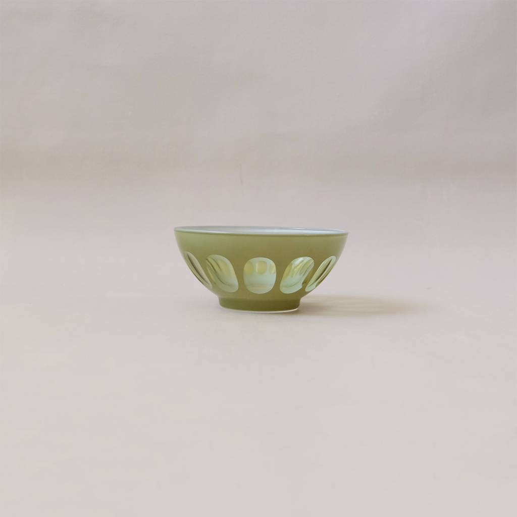 Rialto Glass Bowl Pale Sage