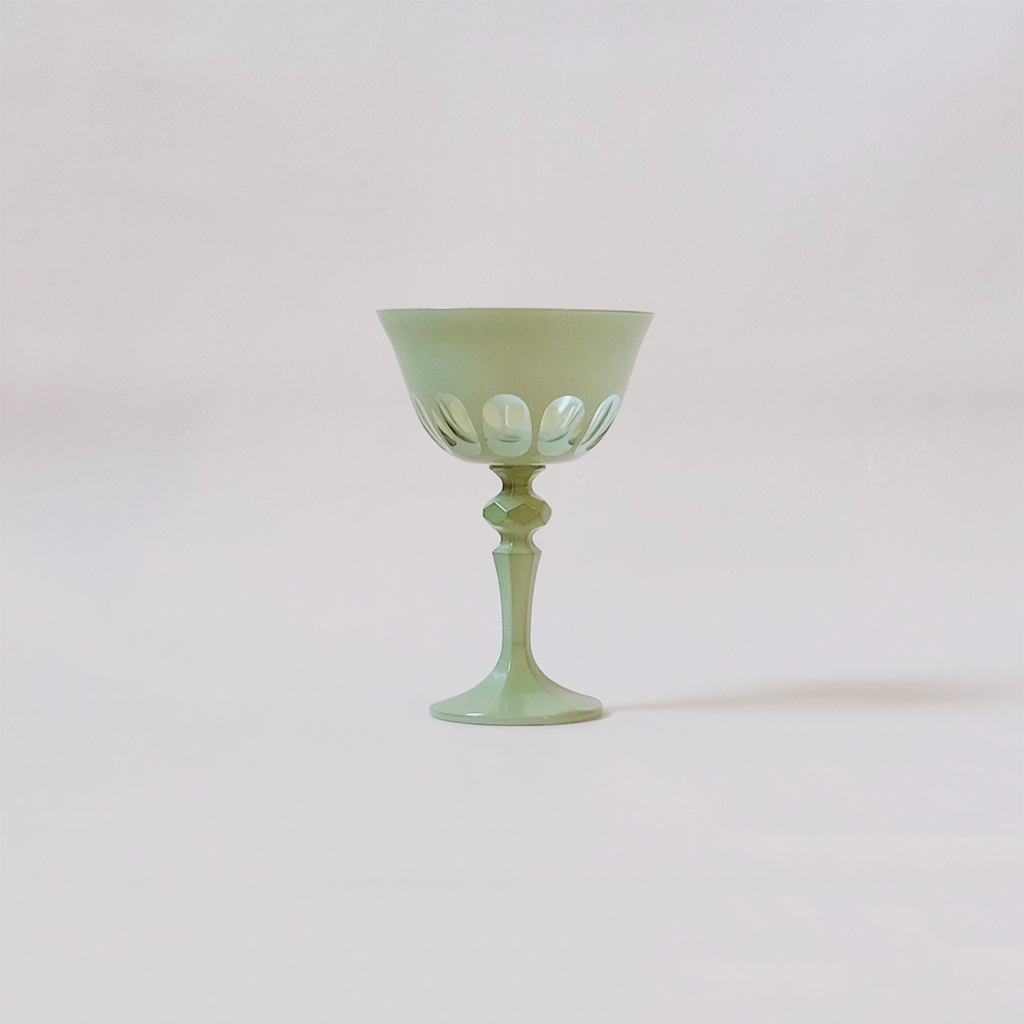 Rialto Glass Coupe Pale Sage