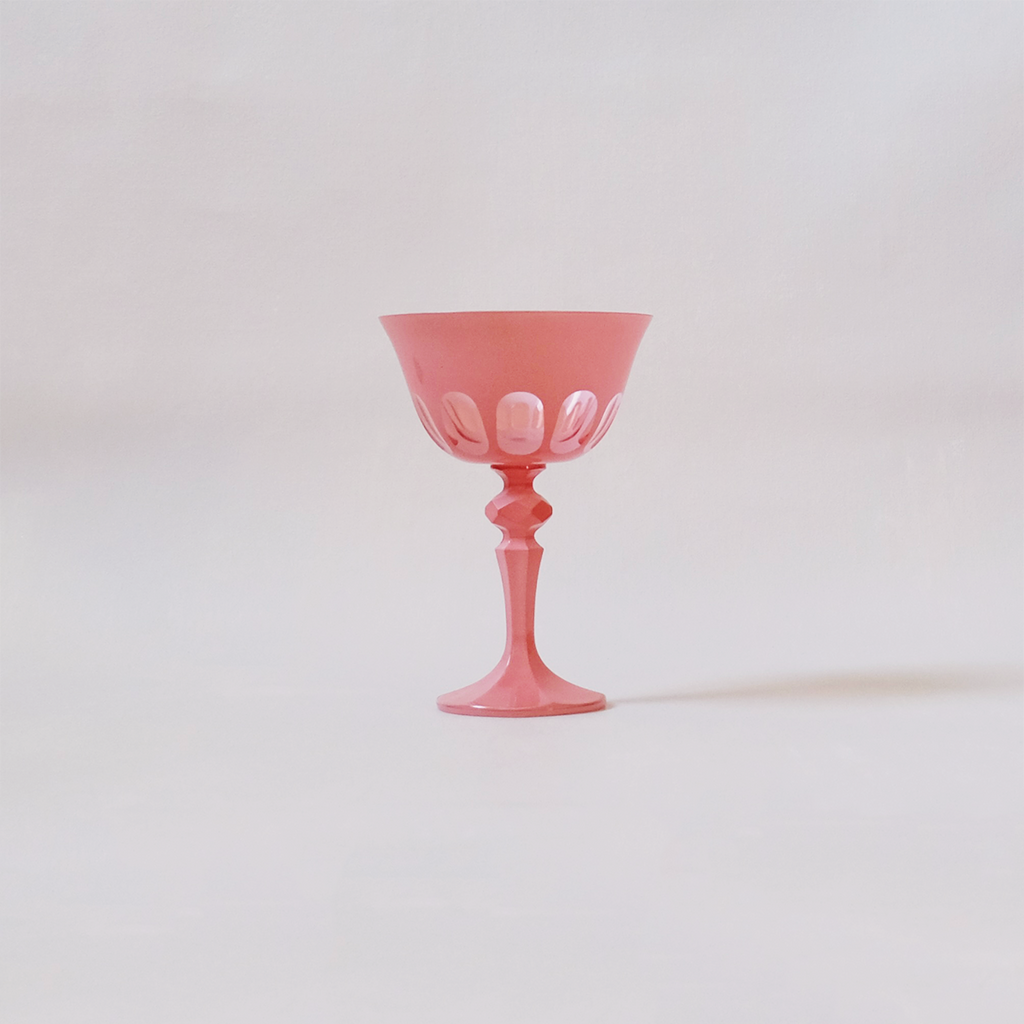 Rialto Glass Coupe Salmon