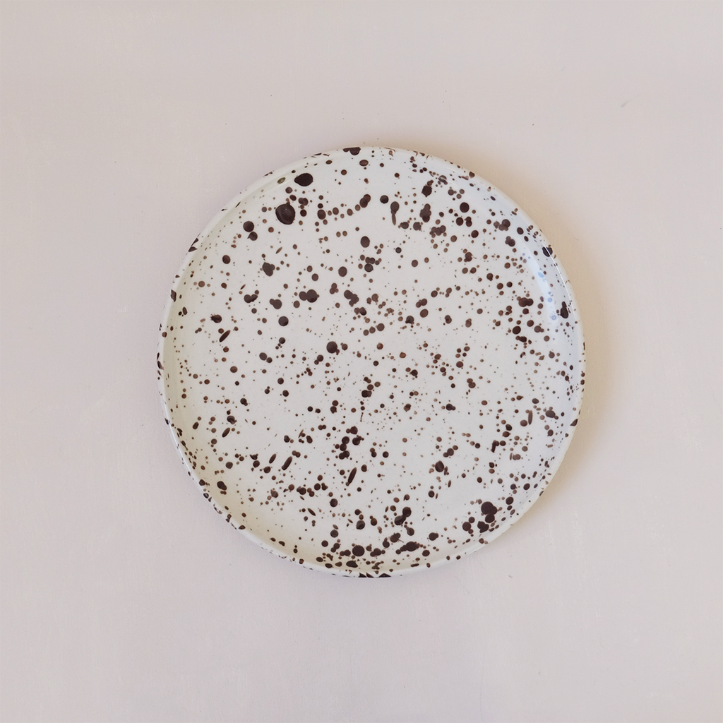 Splatterware Plate Cacao
