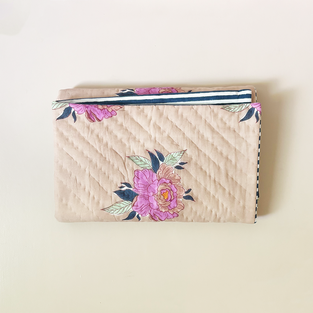 Babita Red Quilted Euro Sham