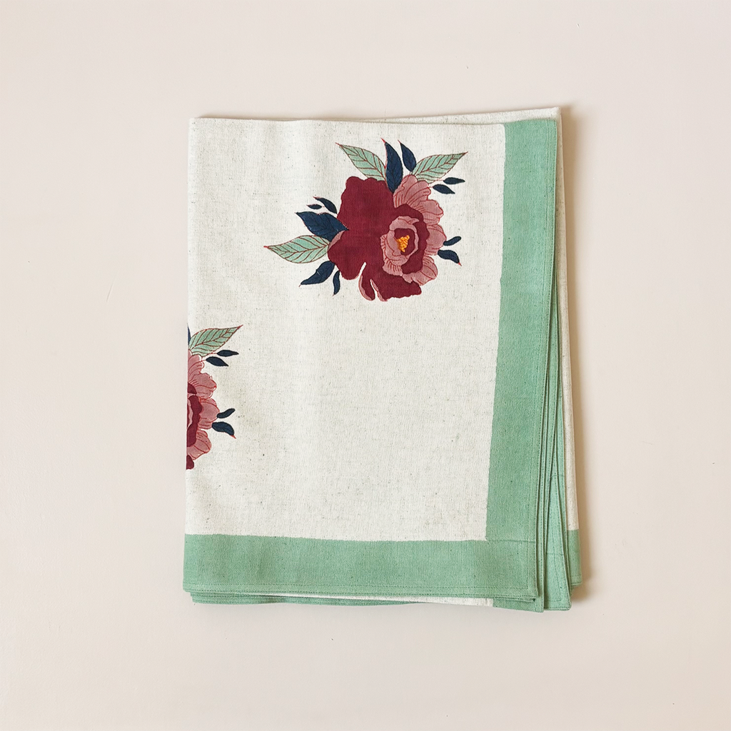 Babita Red Tablecloth 60" x 110"