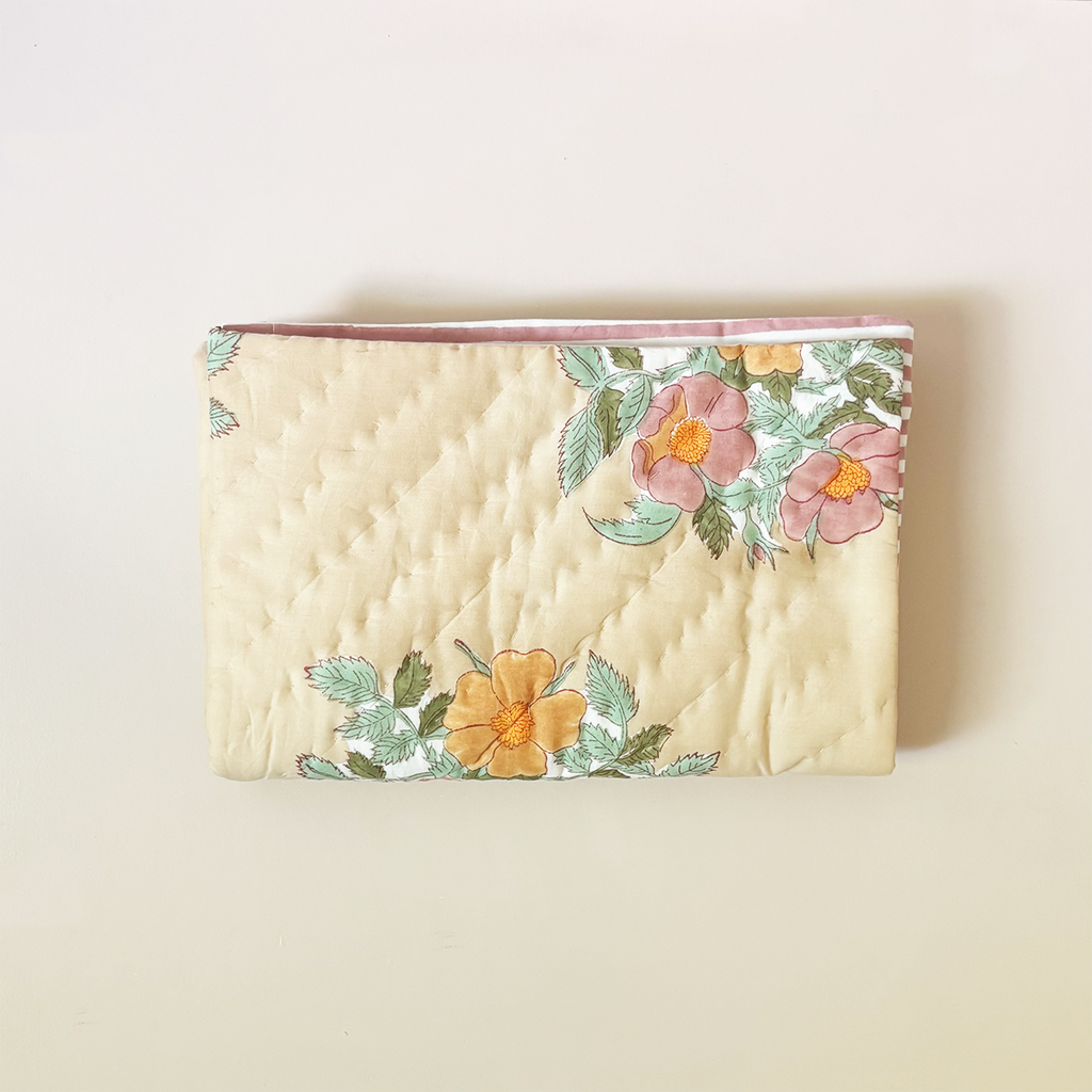 Dia Café au Lait Quilted Euro Sham