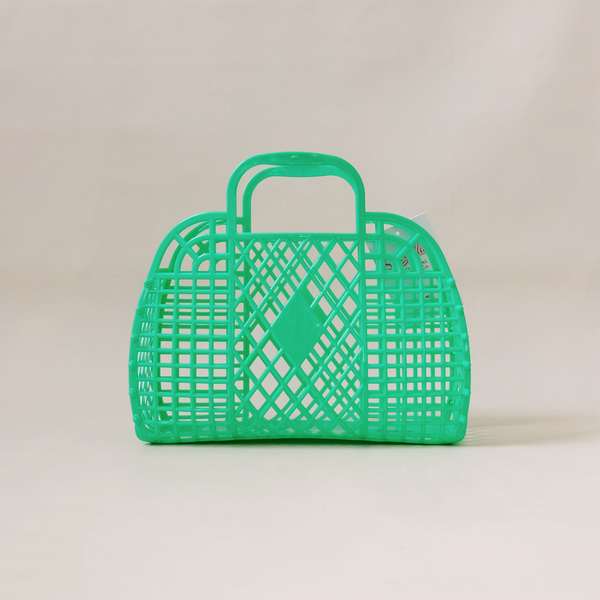 Retro Basket Bag Green