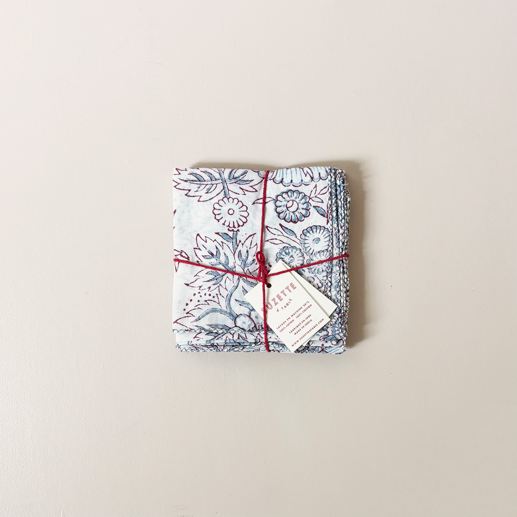 Allium Bluestone Napkin Set/4