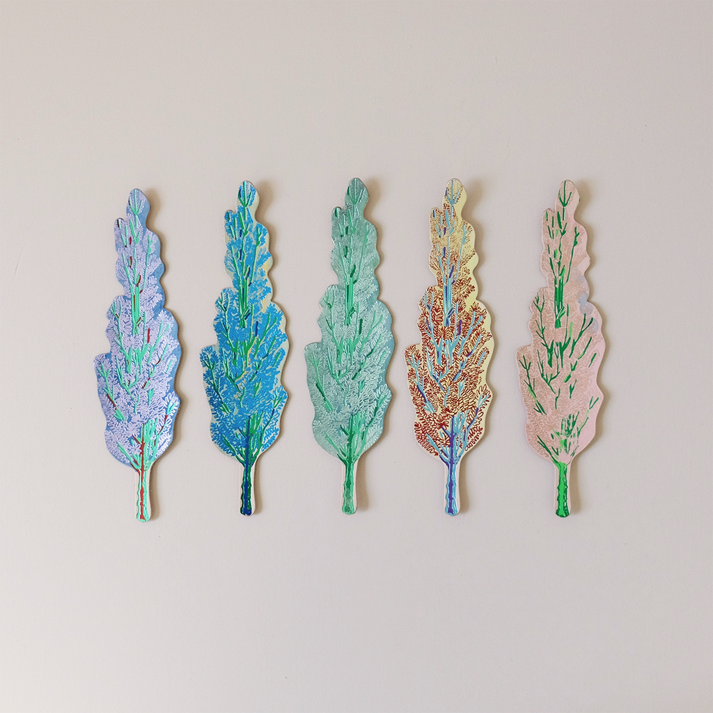 Tree Hugger Leather Bookmark