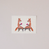 Smitten Foxes Embroidered Note Card
