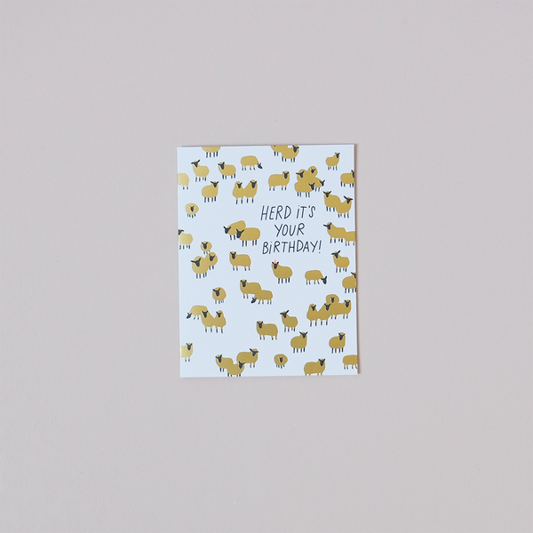 Herd It's Your Birthday Note Card