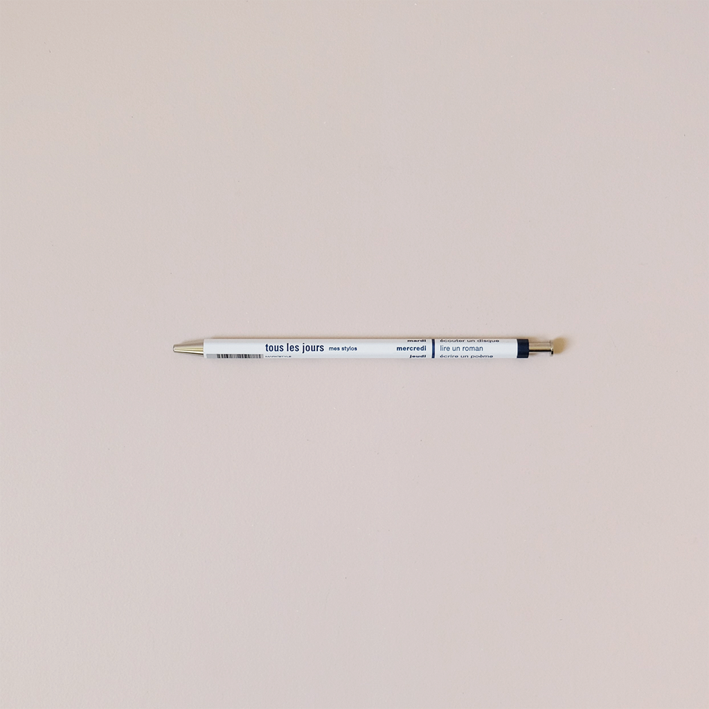 Tous Les Jours Ballpoint Pen White