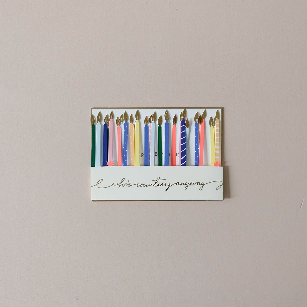 Candle Concertina Note Card