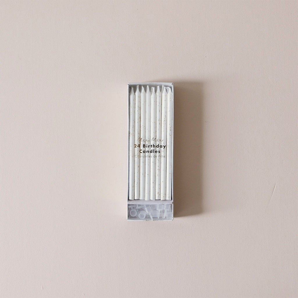 Gold Glitter Candles