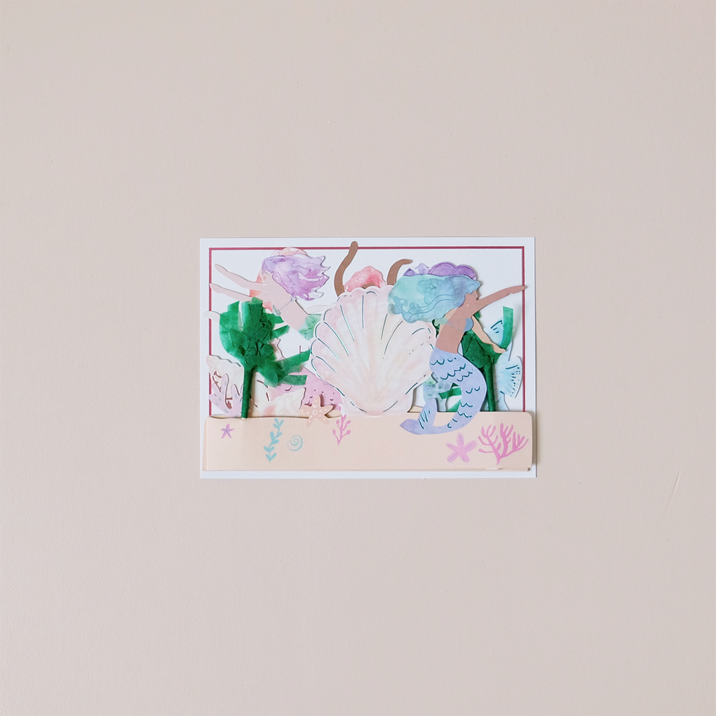 Mermaid Concertina Note Card