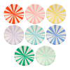 Mixed Stripe Paper Plates Large