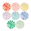 Mixed Stripe Paper Plates Small