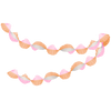 Peach & Pink Stitched Streamers