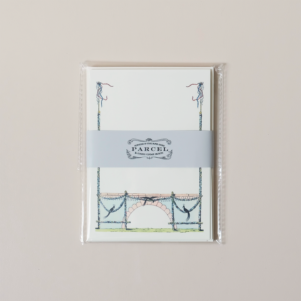 Flagpole Archway Note Card Set