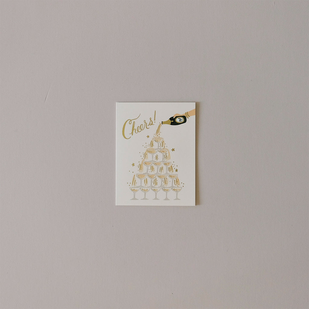 Champagne Tower Note Card