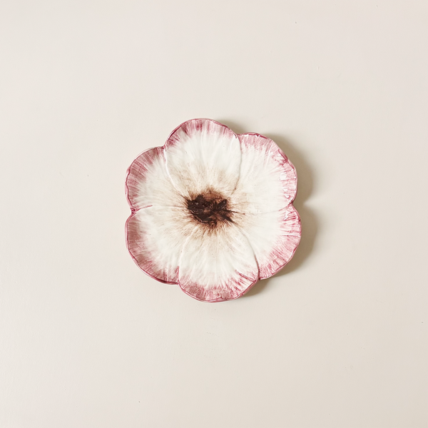 Elisabetta Flower Dessert Plate Pink