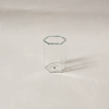 Hexagon Tumbler Clear & Green