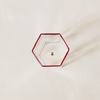 Hexagon Tumbler Clear & Red