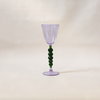Palazzo Wine Glass Lavender & Green