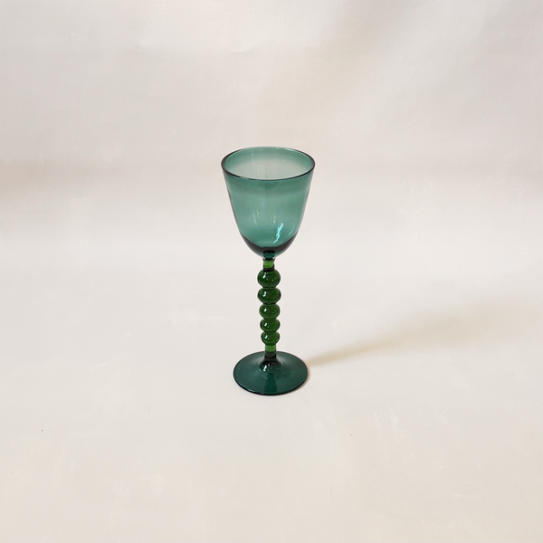 Palazzo Wine Glass Turquoise & Green