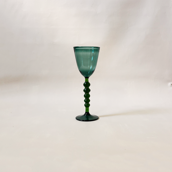 Palazzo Wine Glass Turquoise & Green