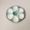 Pink & Green Scallop Plate