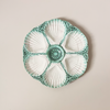 Pink & Green Scallop Plate