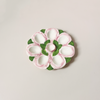 Pink & White Egg Plate