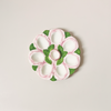 Pink & White Egg Plate